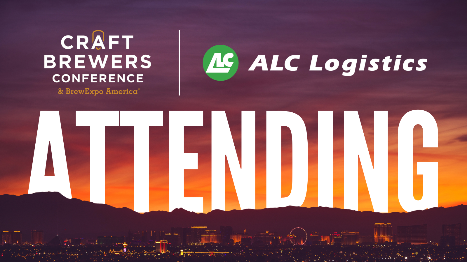 ALC Logistics is attending Craft Brewers Conference and BrewExpo America