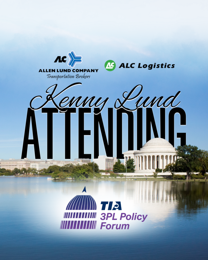 ALC's Kenny Lund is attending the TIA 3pL Policy Forum